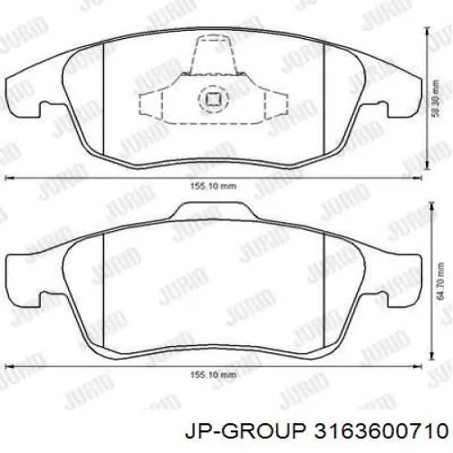 Pastillas de freno delanteras Citroen C4 UA