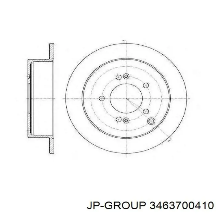 3463700410 JP Group pastillas de freno traseras