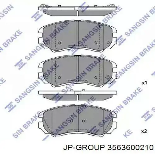 Pastillas de freno 3563600210 JP Group