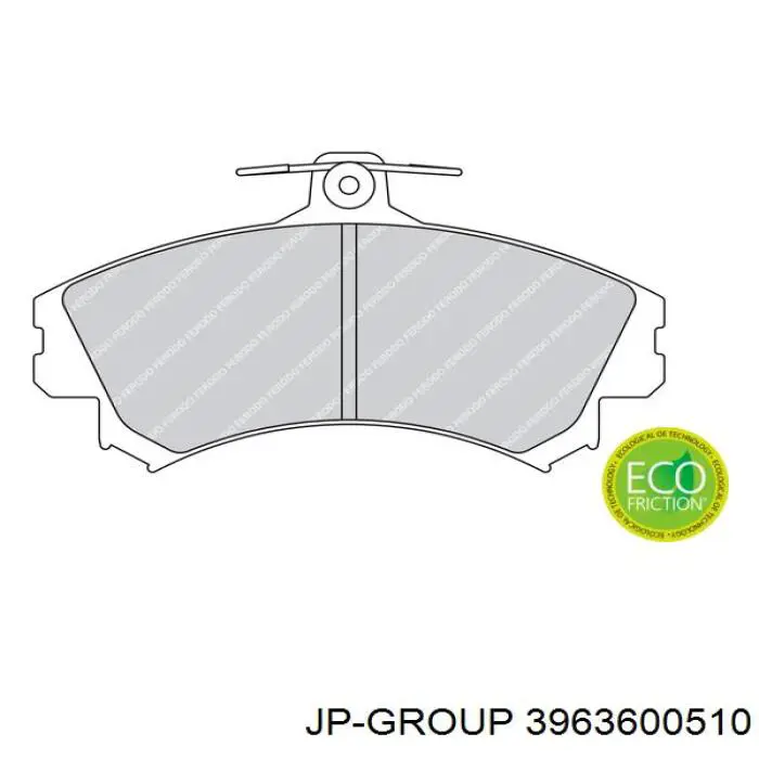 3963600510 JP Group pastillas de freno delanteras