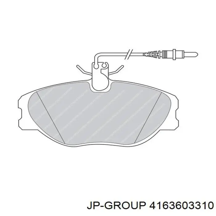 4163603310 JP Group pastillas de freno delanteras