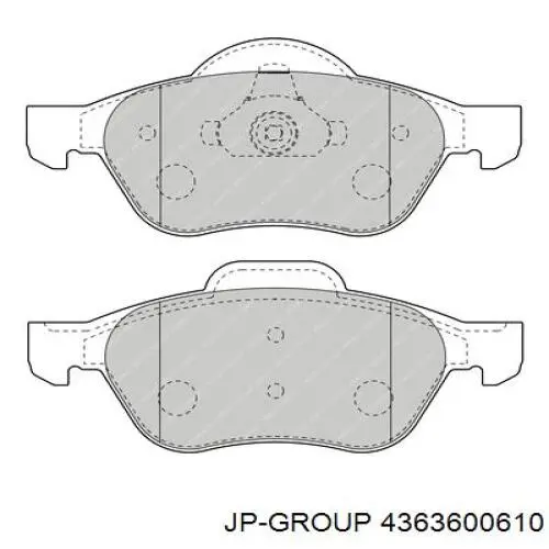 Pastillas de freno delanteras Renault Laguna 2 BG0, BG1