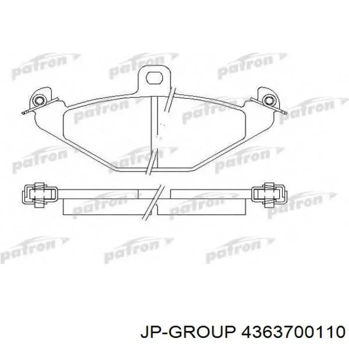 Pastillas de freno traseras Renault Laguna 1 B56, 556