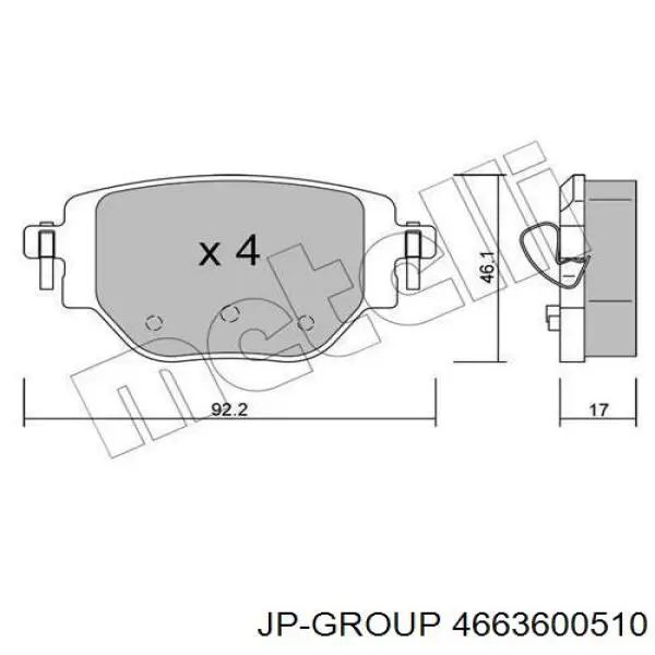 Pastillas de freno delanteras Subaru Impreza 3 GH