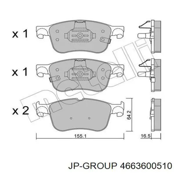 Pastillas de freno delanteras Subaru Impreza 3 GH