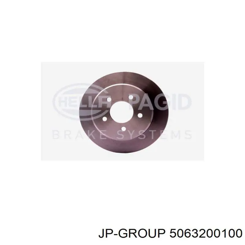 5063200100 JP Group disco de freno trasero