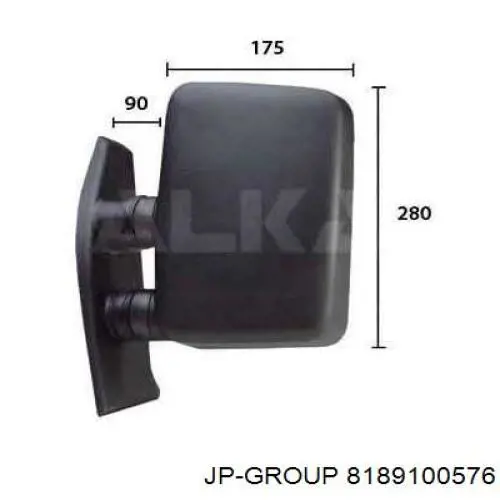 113857513D VAG Espejo retrovisor izquierdo