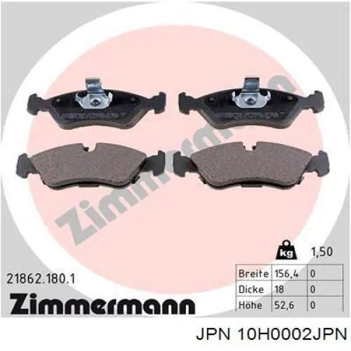 Pastillas de freno delanteras Opel Combo