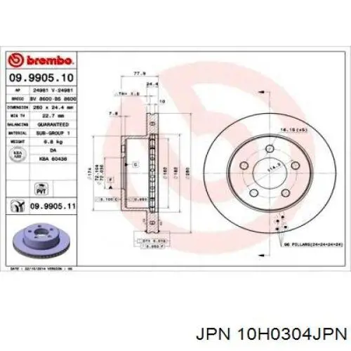 Pastillas de freno delanteras Jeep Cherokee 2 XJ