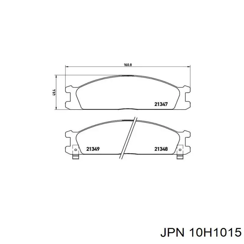 Pastillas de freno delanteras Nissan Terrano 1 WD21