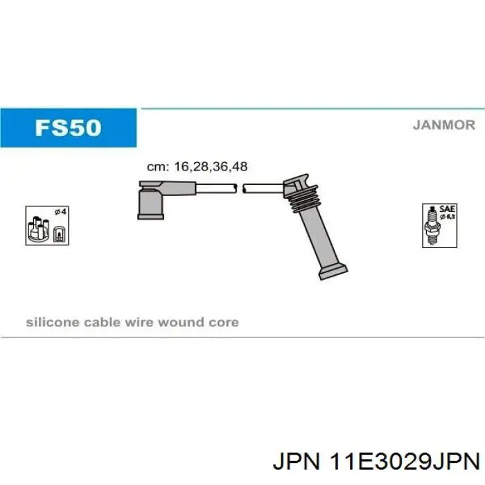 11E3029-JPN JPN juego de cables de encendido