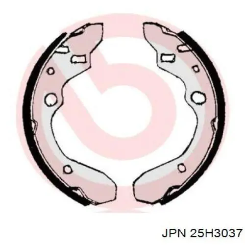 25H3037 JPN zapatas de frenos de tambor traseras