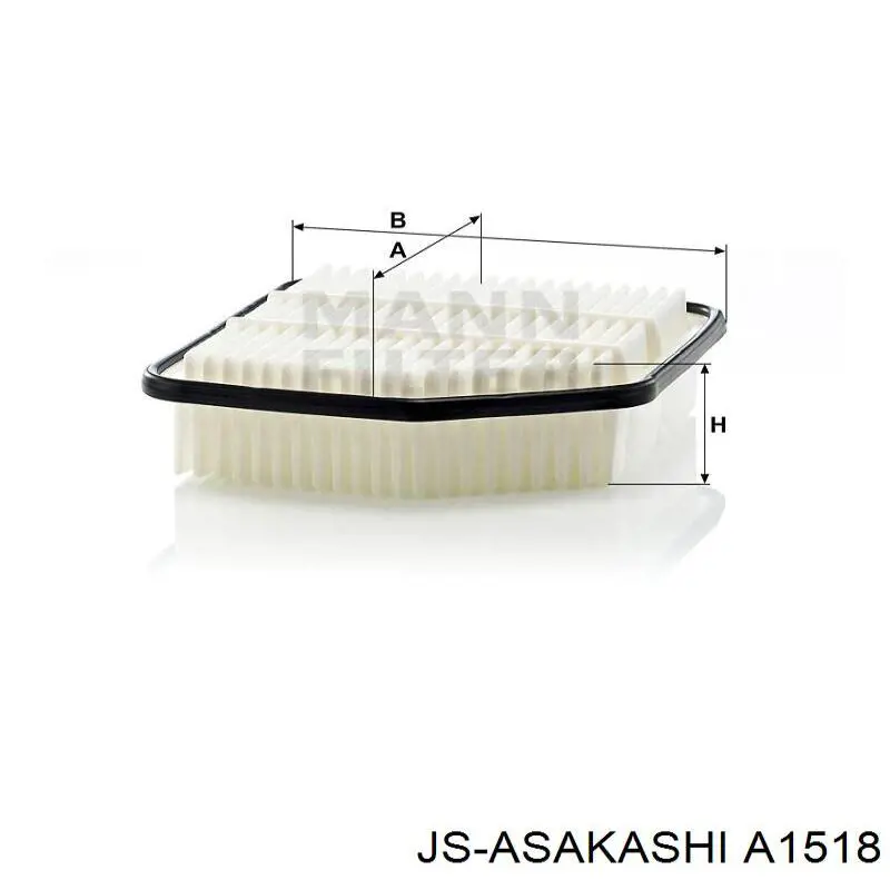 Filtro de aire A1518 JS Asakashi