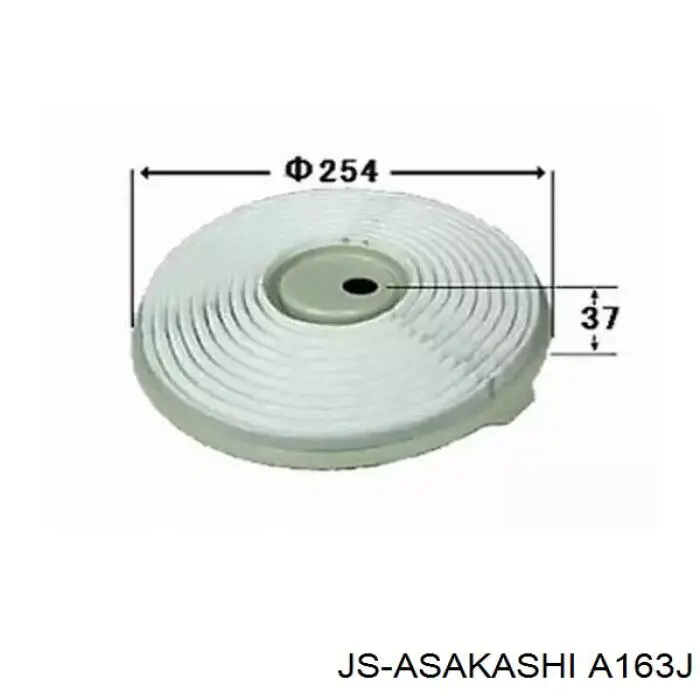 A163J JS Asakashi filtro de aire