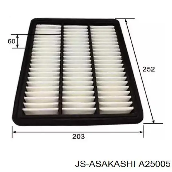 A25005 JS Asakashi filtro de aire