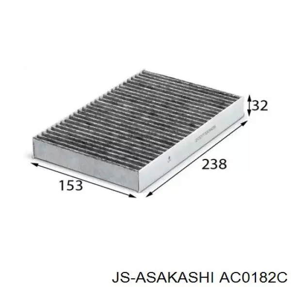 AC0182C JS Asakashi filtro de habitáculo