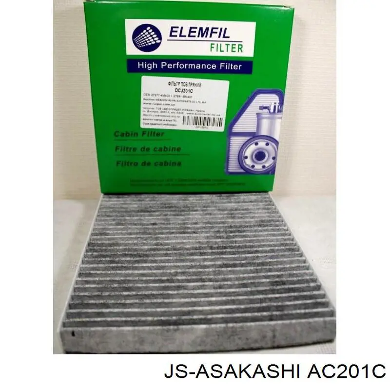 Filtro de cabina JS Asakashi AC201C precio, desde 8,73 EUR