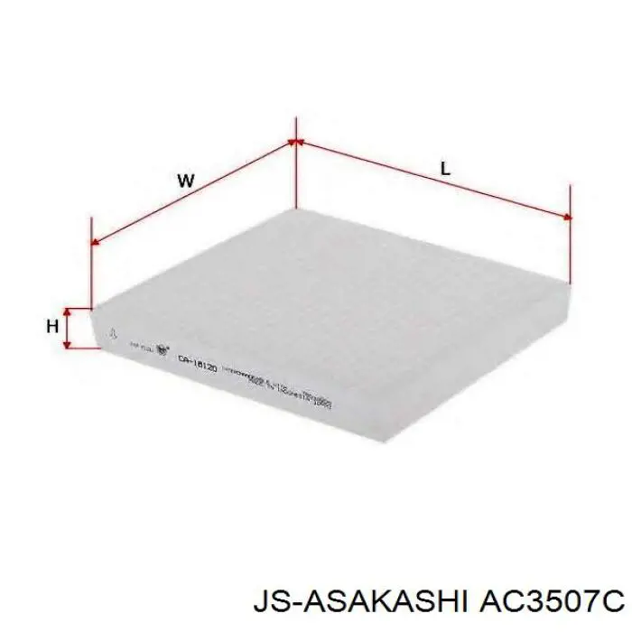 Filtro de cabina JS Asakashi AC3507C precio, desde 8,20 EUR