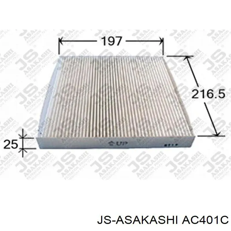 AC401C JS Asakashi filtro habitáculo