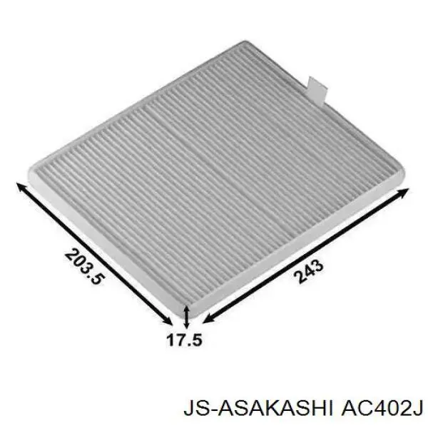 AC402J JS Asakashi filtro de habitáculo