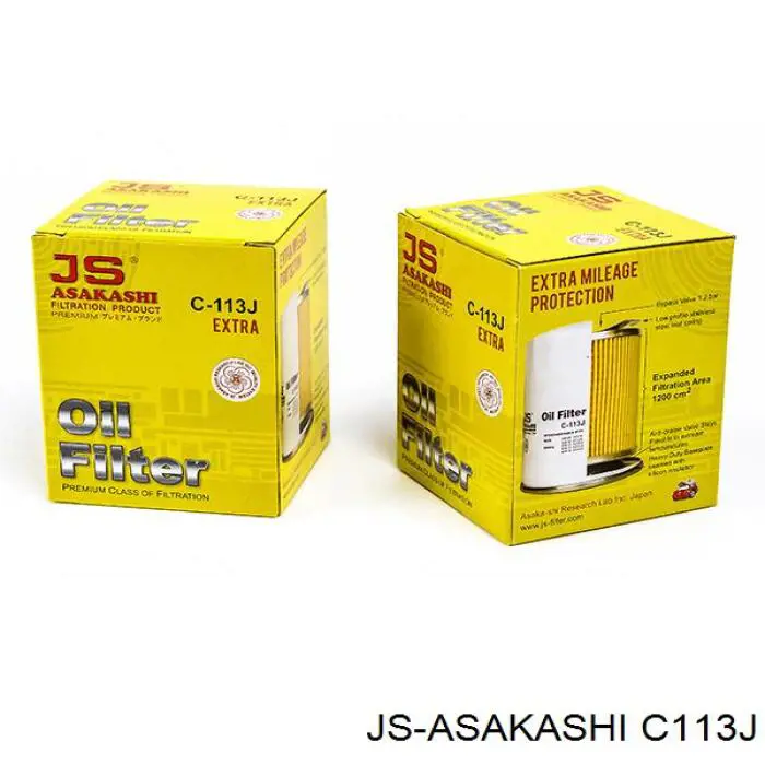 C113J JS Asakashi filtro de aceite