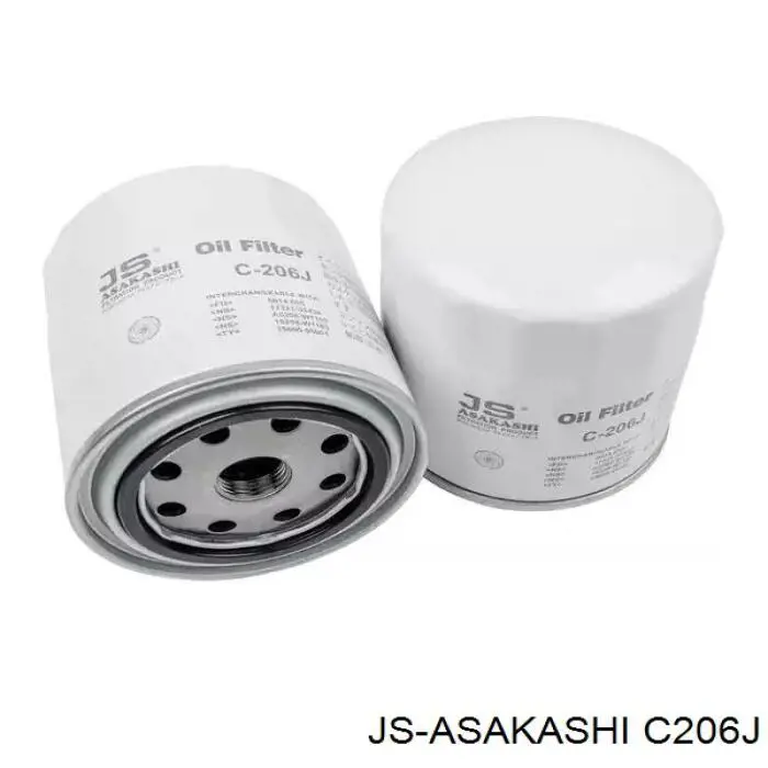 C206J JS Asakashi filtro de aceite