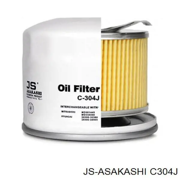 Filtro de aceite C304J JS Asakashi