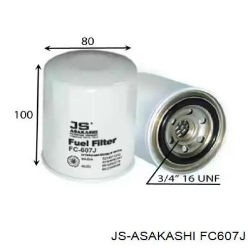 FC607J JS Asakashi filtro combustible