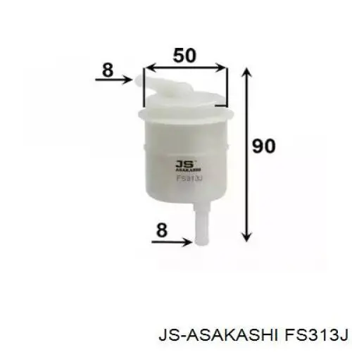 FS313J JS Asakashi filtro de combustible