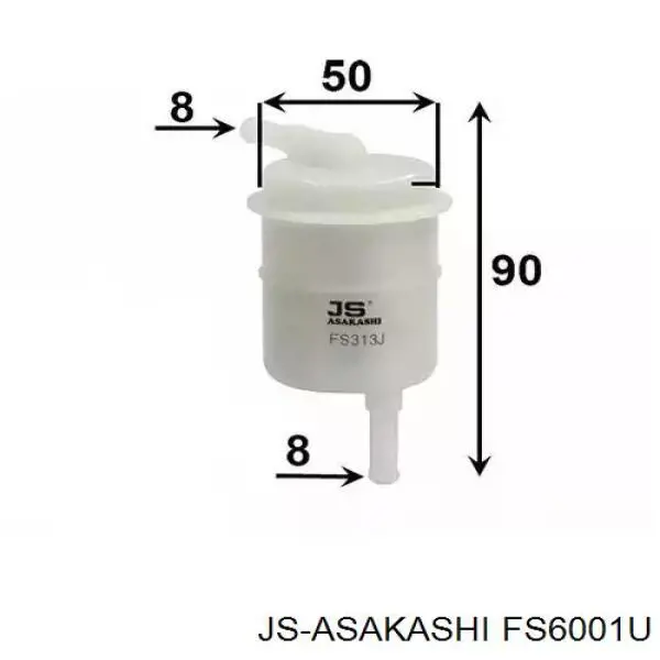FS6001U JS Asakashi Filtro de gasolina