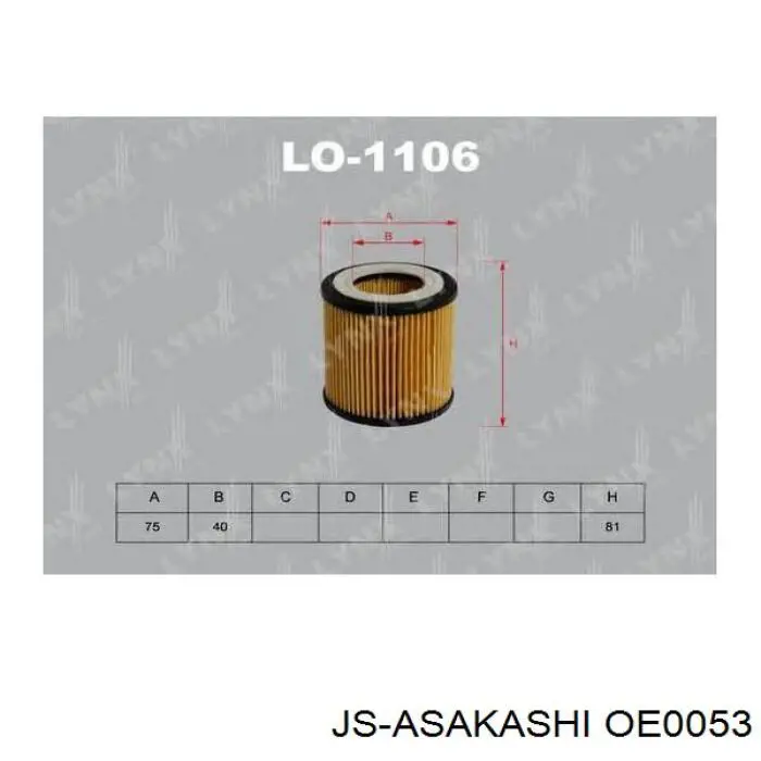 Comprar OE0053 JS Asakashi Filtros de aceite