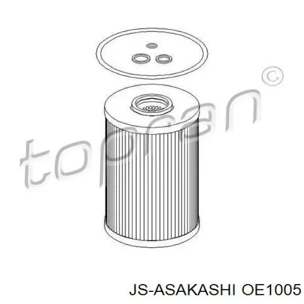 OE1005 JS Asakashi filtro de aceite