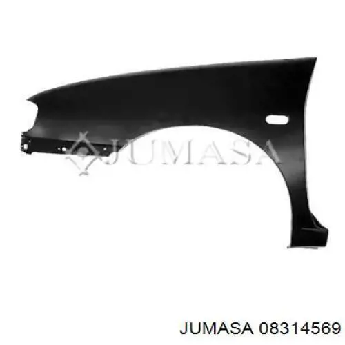 6K5821021 VAG guardabarros delantero izquierdo