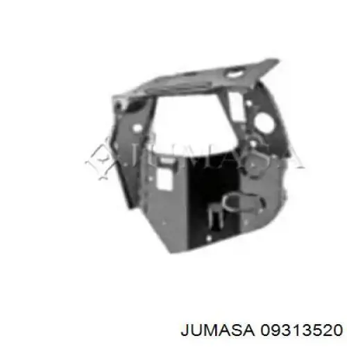 09313520 Jumasa soporte de radiador izquierdo (panel de montaje para foco)