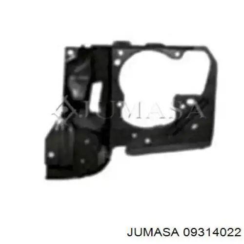 09314022 Jumasa soporte de radiador izquierdo (panel de montaje para foco)
