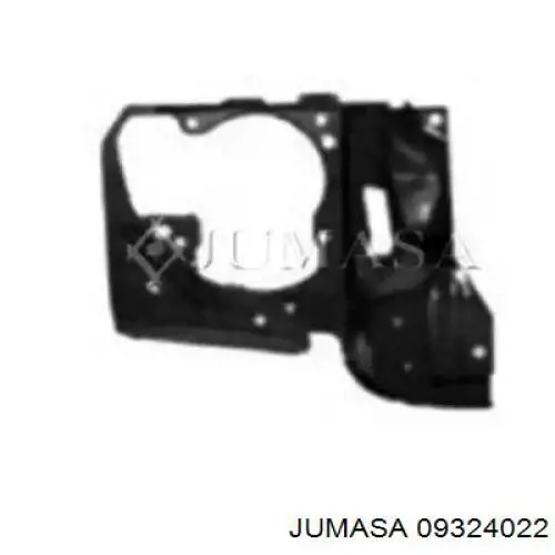 09324022 Jumasa soporte de radiador derecha (panel de montaje para foco)