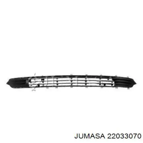 Rejilla central del parachoques delantero 1400676 General Motors