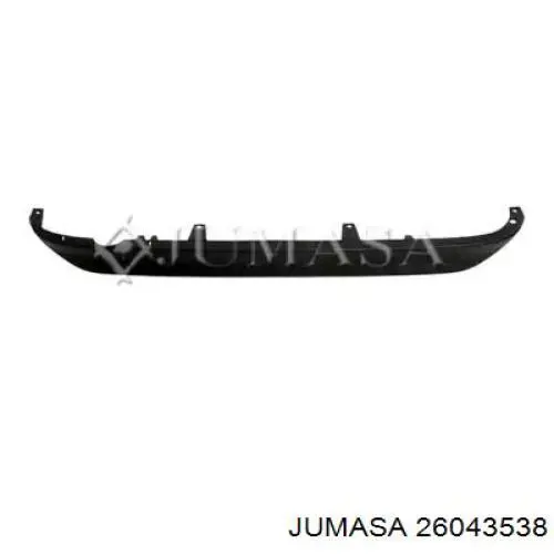 1607259880 Peugeot/Citroen Moldura del parachoques trasero