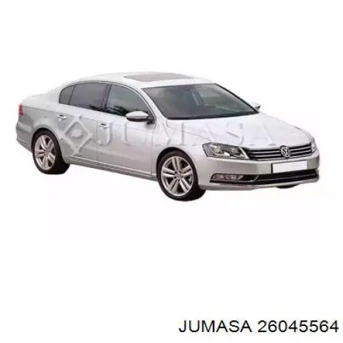 Alerón parachoques trasero para Volkswagen Passat (B7, 362)