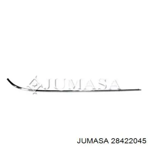 28422045 Jumasa moldura de parachoques trasero derecho