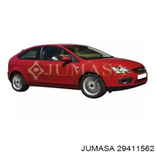 1224539 Ford moldura puerta trasera izquierda