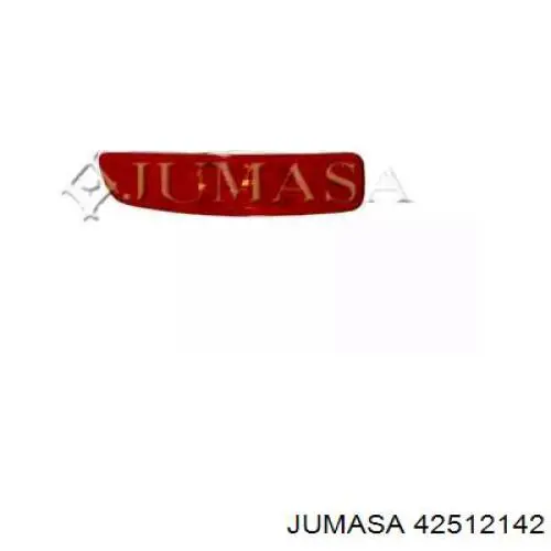 42512142 Jumasa reflector, parachoques trasero, izquierdo