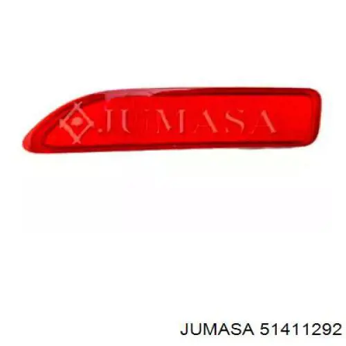 51411292 Jumasa reflector, parachoques trasero, izquierdo