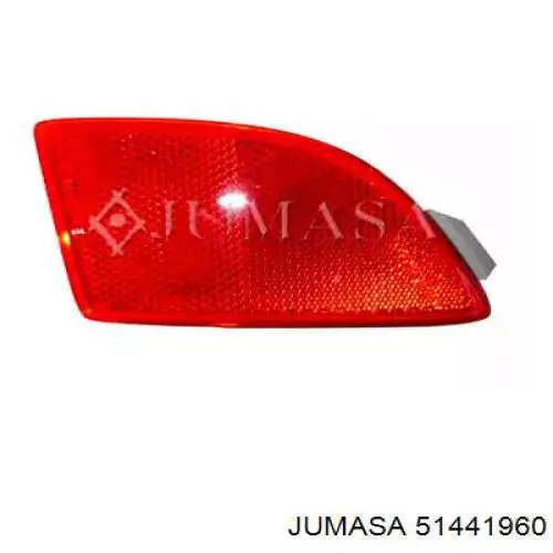 Reflector, paragolpes trasero, derecho para Mazda 3 (BM, BN)