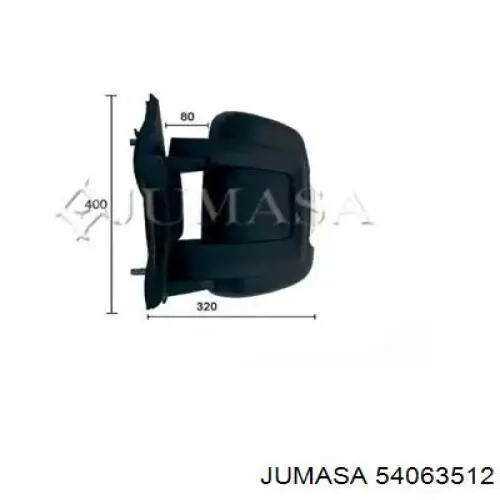 Espejo de retrovisor derecho 735661841 Fiat/Alfa/Lancia