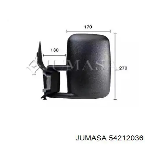 54212036 Jumasa espejo retrovisor izquierdo