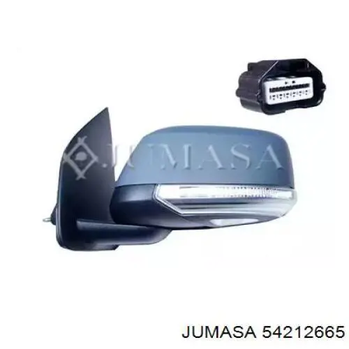 Espejo de retrovisor izquierdo 96302EB30A Nissan/Infiniti