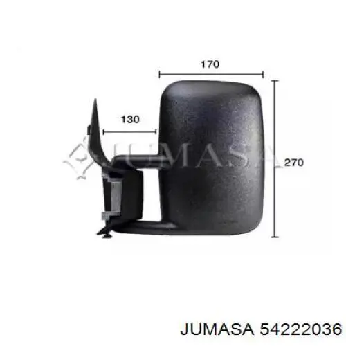 54222036 Jumasa espejo retrovisor derecho