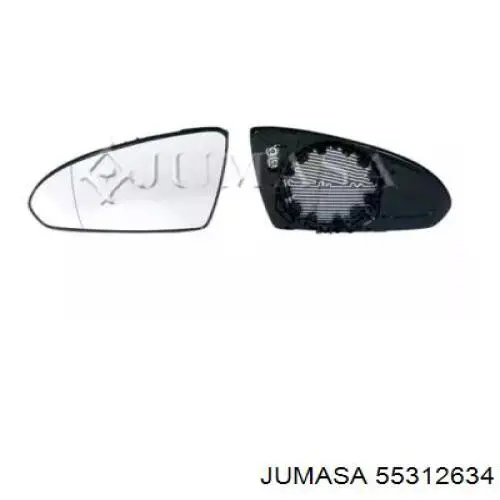 55312634 Jumasa cristal de espejo retrovisor exterior izquierdo