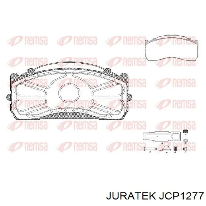 JCP1277 Juratek pastillas de freno delanteras